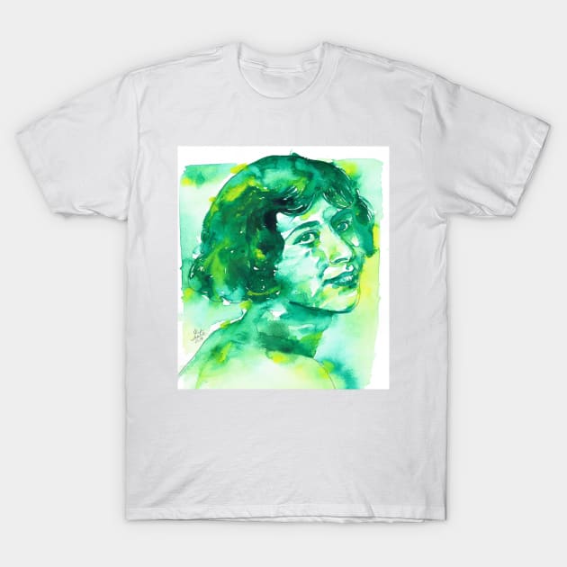 SIMONE WEIL - watercolor portrait .3 T-Shirt by lautir